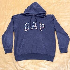 GAP Gray Sweater with Textured Logo